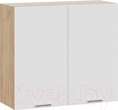 Изображение товара Шкаф навесной для кухни ТриЯ Габриэлла 1В8 (дуб крафт золотой/сноу)