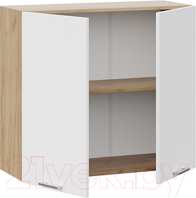 Изображение товара Шкаф навесной для кухни ТриЯ Габриэлла 1В8 (дуб крафт золотой/сноу)