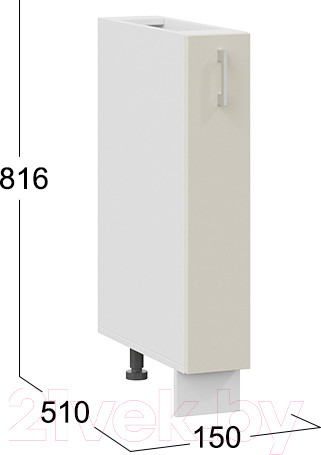 Изображение товара Шкаф карго ТриЯ Габриэлла 1Н15К (белый/крем)