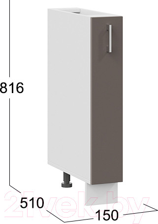 Изображение товара Шкаф карго ТриЯ Габриэлла 1Н15К (белый/муссон)