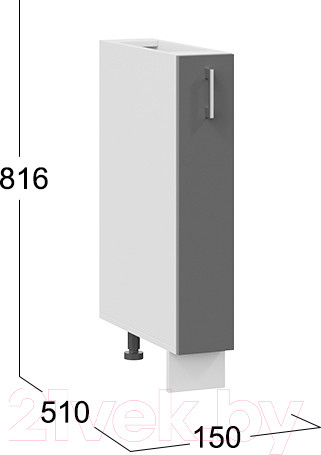 Изображение товара Шкаф карго ТриЯ Габриэлла 1Н15К (белый/титан)