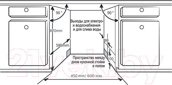 Изображение товара Посудомоечная машина Evelux BD 6001