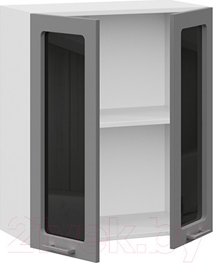 Изображение товара Шкаф навесной для кухни ТриЯ Габриэлла 1В6С (белый/титан)