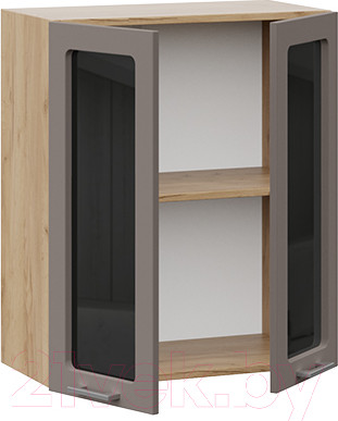 Изображение товара Шкаф навесной для кухни ТриЯ Габриэлла 1В6С (дуб крафт золотой/муссон)