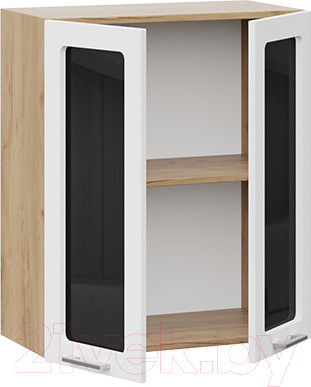 Изображение товара Шкаф навесной для кухни ТриЯ Габриэлла 1В6С (дуб крафт золотой/сноу)