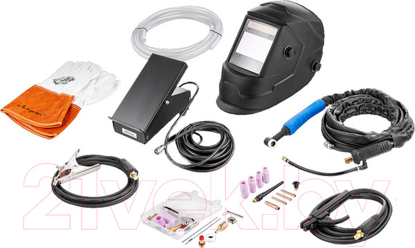 Изображение товара Инвертор сварочный Сварог TIG 200 P AC/DC REAL E201В Black / 99292 (маска+педаль+перчатки)