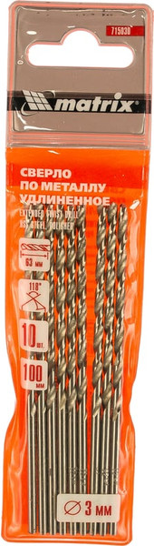 Изображение товара Набор сверл Matrix 715030