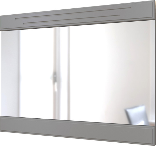 Изображение товара Зеркало Bravo Мебель Олимп Лак с декоративными планками (серый шифер/антрацит)