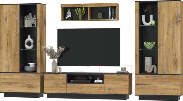 Изображение товара Горка Интерлиния Quartz-3 (дуб нокс/черный)