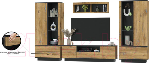 Изображение товара Горка Интерлиния Quartz-3 (дуб нокс/черный)