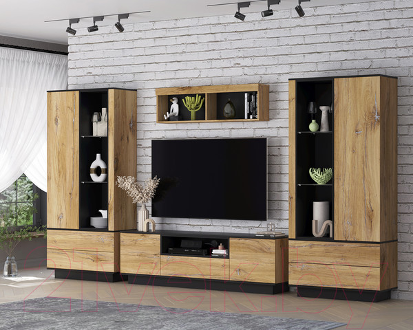 Изображение товара Горка Интерлиния Quartz-3 (дуб нокс/черный)