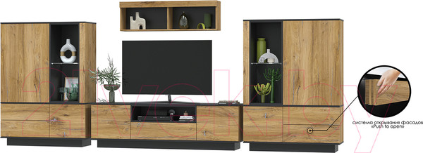 Изображение товара Горка Интерлиния Quartz-5 (дуб нокс/черный)