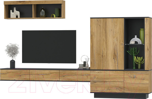 Изображение товара Горка Интерлиния Quartz-12 (дуб нокс/черный)