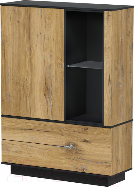 Изображение товара Горка Интерлиния Quartz-12 (дуб нокс/черный)