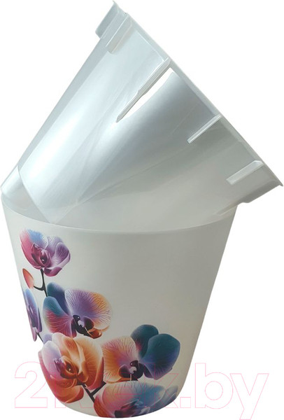 Изображение товара Кашпо Idi Land 221608029/02 (белый перламутр)