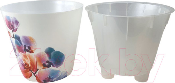 Изображение товара Кашпо Idi Land 221608029/02 (белый перламутр)