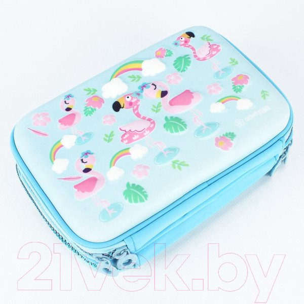 Изображение товара Пенал Darvish Flamingo + ручки и антистресс / DV-LCH802-24