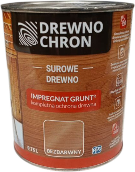 Изображение товара Пропитка для дерева Drewnochron Грунтующая (750мл, бесцветный)