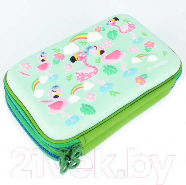Изображение товара Пенал Darvish Flamingo + ручки и антистресс / DV-LCH802-23