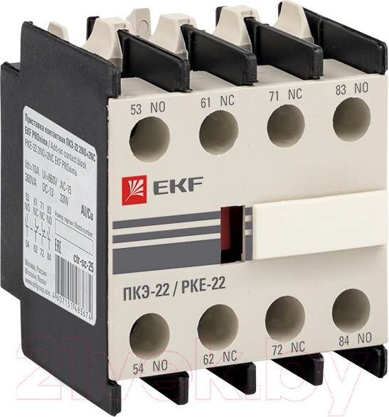 Изображение товара Приставка контактная EKF PROxima ПКЭ-22 2NO+2NC / ctr-sc-25