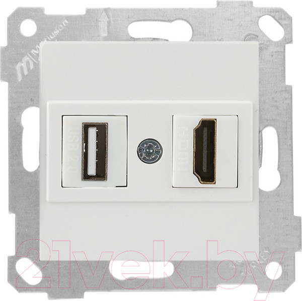 Изображение товара Розетка Mutlusan Rita 2200 459 0101 (белый)