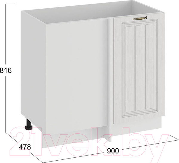 Изображение товара Шкаф под мойку ТриЯ Лина 1Н9У (белый)