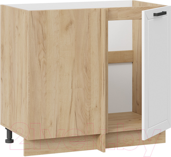 Изображение товара Шкаф под мойку ТриЯ Лорас 1Н9У (дуб крафт золотой/холст белый)