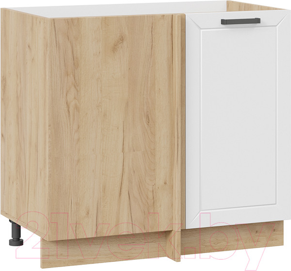 Изображение товара Шкаф под мойку ТриЯ Лорас 1Н9У (дуб крафт золотой/холст белый)