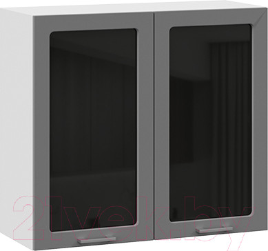 Изображение товара Шкаф навесной для кухни ТриЯ Габриэлла 1В8С (белый/титан)