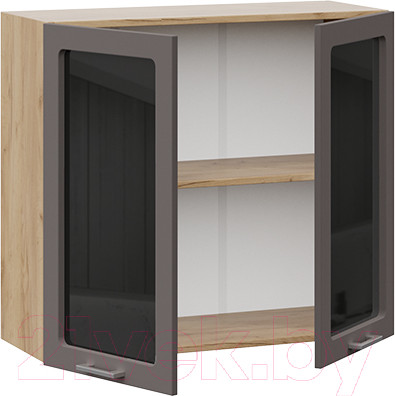 Изображение товара Шкаф навесной для кухни ТриЯ Габриэлла 1В8С (дуб крафт золотой/муссон)