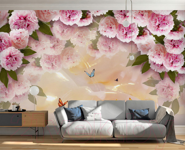 Изображение товара Фотообои листовые Vimala Арка из пионов (270x400)