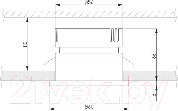 Изображение товара Точечный светильник Elektrostandard 25026/LED 7W 4200K WH (белый)