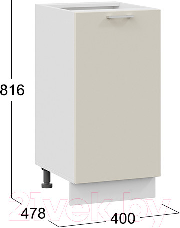 Изображение товара Шкаф-стол кухонный ТриЯ Габриэлла 1Н4 (белый/крем)