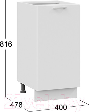 Изображение товара Шкаф-стол кухонный ТриЯ Габриэлла 1Н4 (белый/сноу)