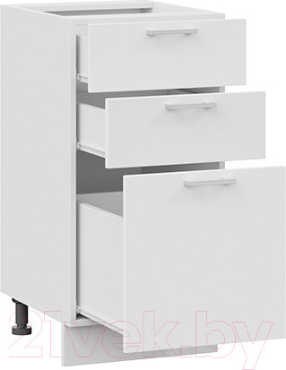 Изображение товара Шкаф-стол кухонный ТриЯ Габриэлла 1Н4Я3 (белый/сноу)
