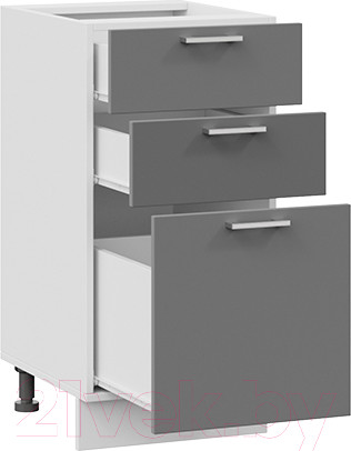 Изображение товара Шкаф-стол кухонный ТриЯ Габриэлла 1Н4Я3 (белый/титан)