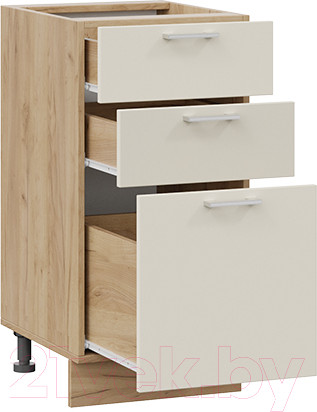 Изображение товара Шкаф-стол кухонный ТриЯ Габриэлла 1Н4Я3 (дуб крафт золотой/крем)