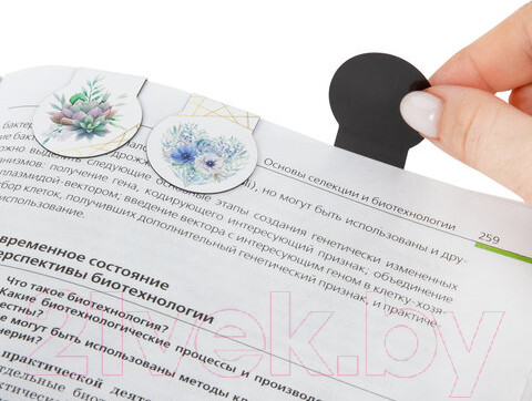 Изображение товара Набор закладок Brauberg Flowers / 113168 (6шт)