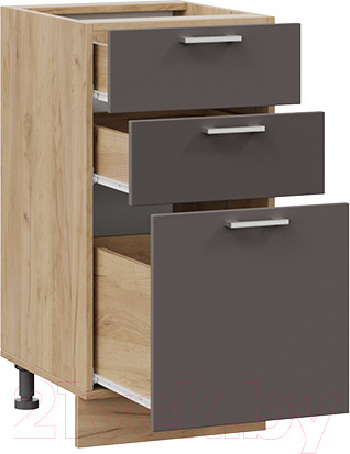 Изображение товара Шкаф-стол кухонный ТриЯ Габриэлла 1Н4Я3 (дуб крафт золотой/муссон)