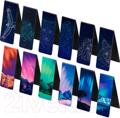 Изображение товара Набор закладок Brauberg Galaxy / 113171 (12шт)