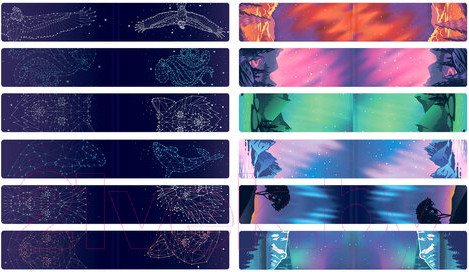 Изображение товара Набор закладок Brauberg Galaxy / 113171 (12шт)