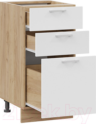 Изображение товара Шкаф-стол кухонный ТриЯ Габриэлла 1Н4Я3 (дуб крафт золотой/сноу)