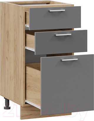 Изображение товара Шкаф-стол кухонный ТриЯ Габриэлла 1Н4Я3 (дуб крафт золотой/титан)