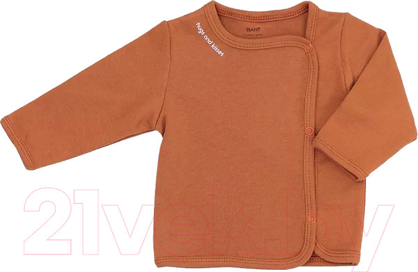 Изображение товара Распашонка Rant Hugs And Kisses / 5372/1-68 (Curry Brown, р.68)