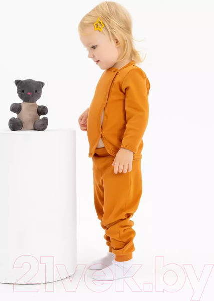 Изображение товара Распашонка Rant Hugs And Kisses / 5372/1-68 (Curry Brown, р.68)