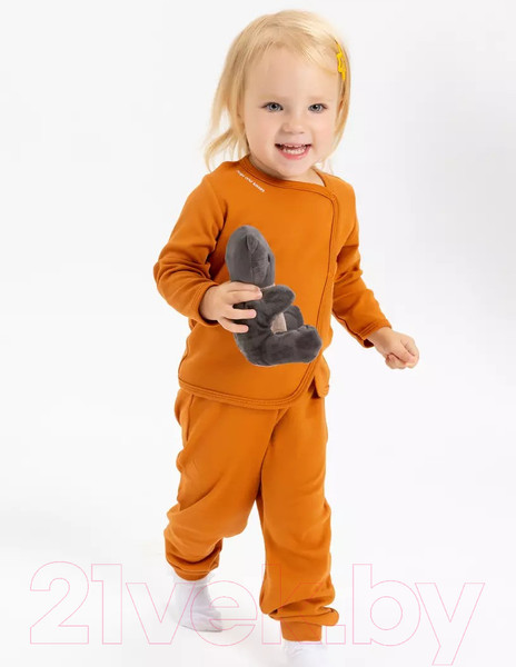 Изображение товара Распашонка Rant Hugs And Kisses / 5372/1-74 (Curry Brown, р.74)