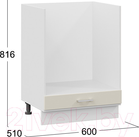 Изображение товара Шкаф под духовку ТриЯ Габриэлла 1Н6Б (белый/крем)