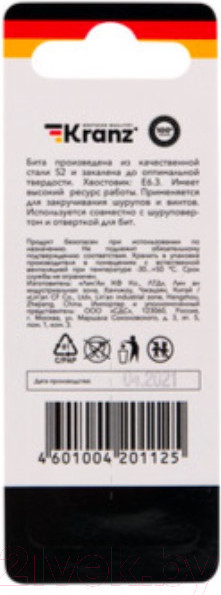 Изображение товара Бита Kranz Torx KR-92-0429-1