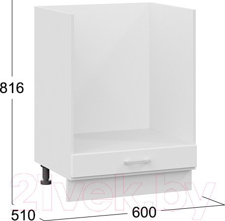 Изображение товара Шкаф под духовку ТриЯ Габриэлла 1Н6Б (белый/сноу)