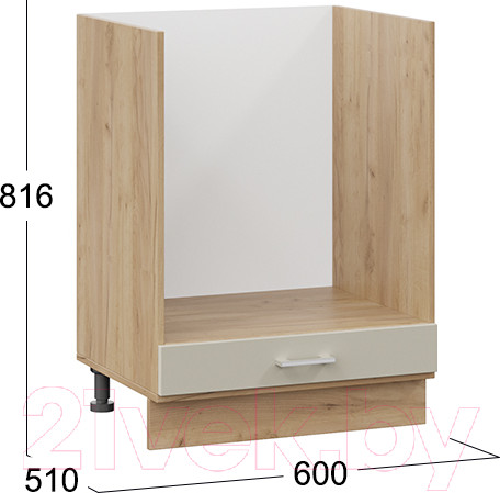 Изображение товара Шкаф под духовку ТриЯ Габриэлла 1Н6Б (дуб крафт золотой/крем)